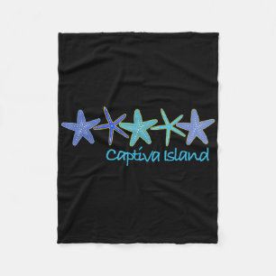 Captiva Island Tropical Vacation Beach  Fleece Blanket
