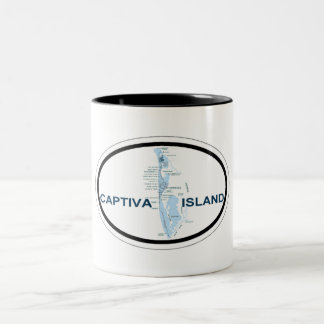 Captiva Island. Two-Tone Coffee Mug