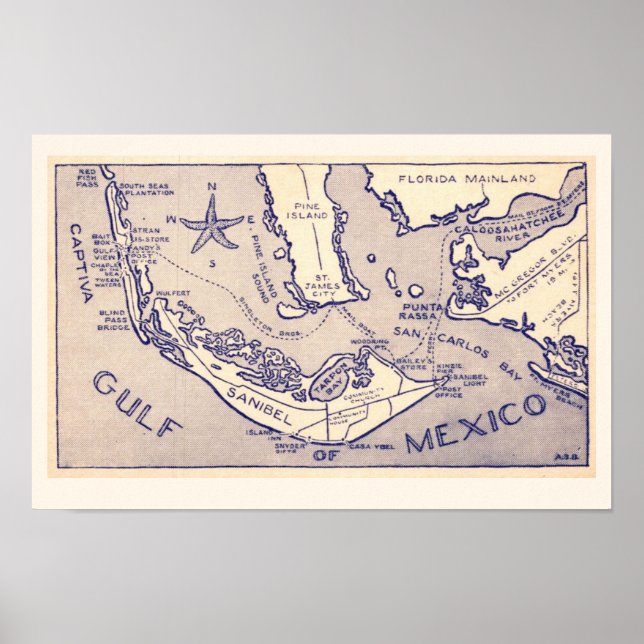 Captiva Sanibel 11x17 Print (Front)