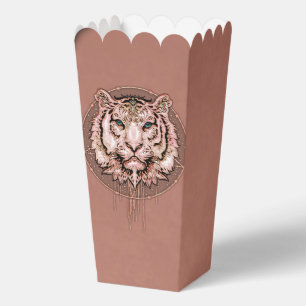 Captivating and artistic depiction of a tiger favour box