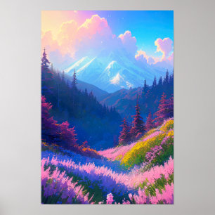 Captivating Beauty of the Colourful Valley Poster