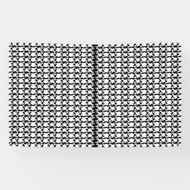 Captivating Black and White Pattern Photo  Banner (Horizontal)