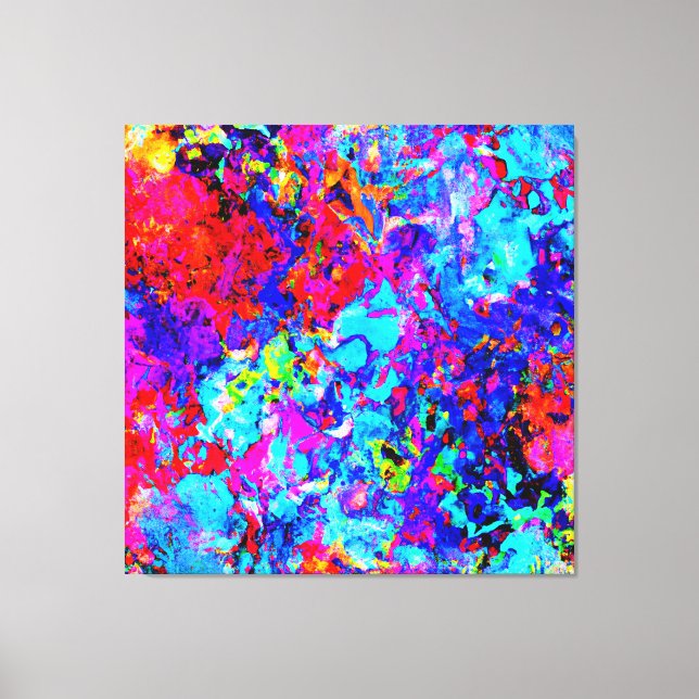 Captivating Colour Schemes of Abstract Pattern Canvas Print (Front)