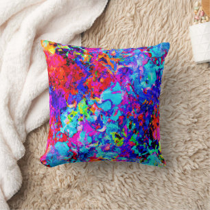 Captivating Colour Schemes of Abstract Pattern Cushion