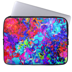 Captivating Colour Schemes of Abstract Pattern Laptop Sleeve