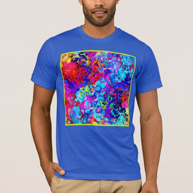 Captivating Colour Schemes of Abstract Pattern T-Shirt (Front)