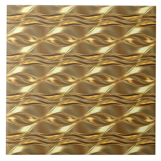 Captivating gold pattern tile (Front)