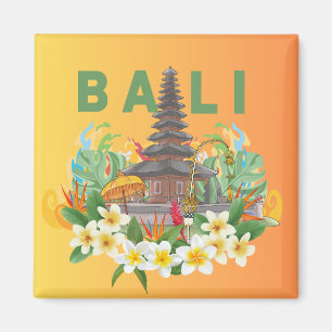 "Captivating Memories: Handcrafted Bali Magnets" Magnet
