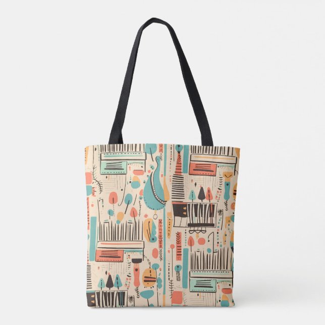 Captivating Piano Art Tote Bag (Back)