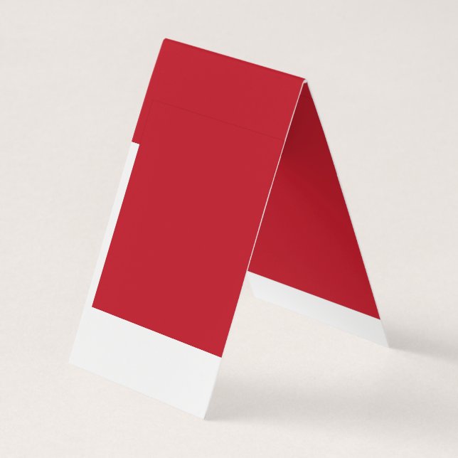 Captivating Red Background White Border Design Business Card (Back)