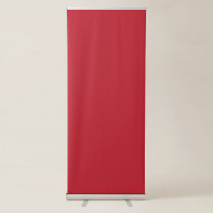 Captivating Red Background White Border Design Retractable Banner