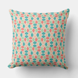 Captivating Retro Geometric Pattern Cushion