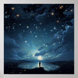 Captivating Starry Night Sky Poster - Embrace the