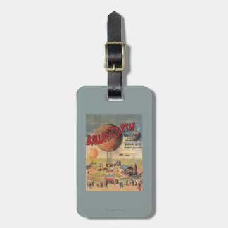 Captive Balloon Rides at a Exposition Poster Luggage Tag