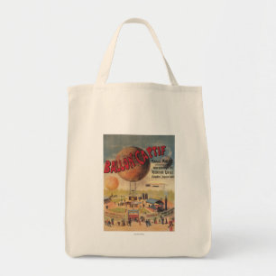 Captive Balloon Rides at a Exposition Poster Tote Bag