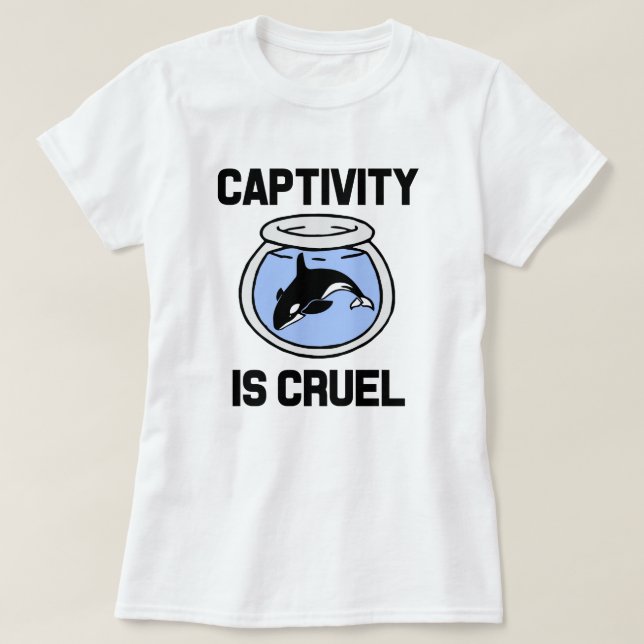 Captivity is Cruel women's shirt (Design Front)