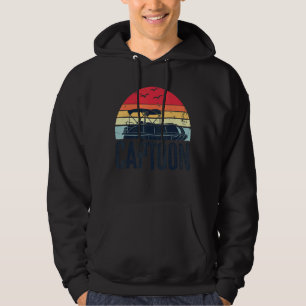 Captoon Pontoon Captain Boating Boat Dad Fathers D Hoodie