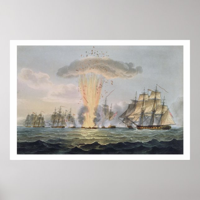 Capture and Destruction of Four Spanish Frigates, Poster (Front)