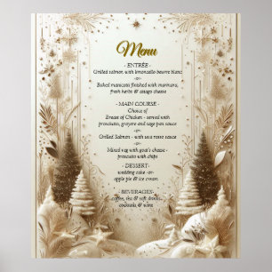 Capture Art Winter Scene & Snow and Ice Crystals Poster