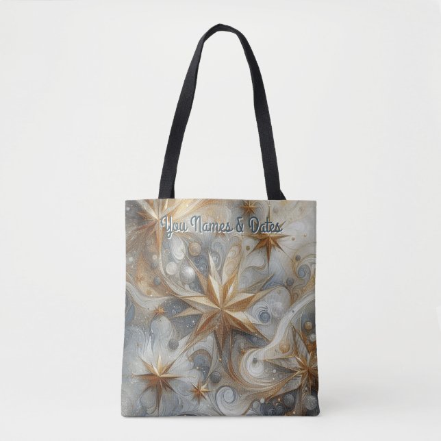 Capture Art Winter Scene & Snow and Ice Crystals Tote Bag (Front)