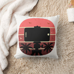 Capture Life Vibes – Tropical Sunset Creator Cushion