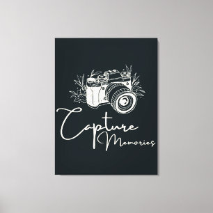 Capture Memories Photography Quote Canvas Print