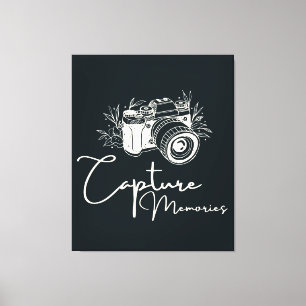 Capture Memories Photography Quote Canvas Print