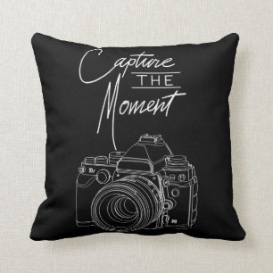 Capture Moment Camera Photography Photographer Cushion