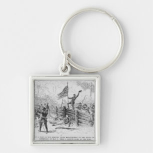 Capture of a part of the burning union key ring