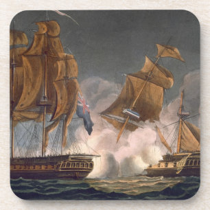 Capture of La Tribune, June 8th 1796, engraved by Coaster