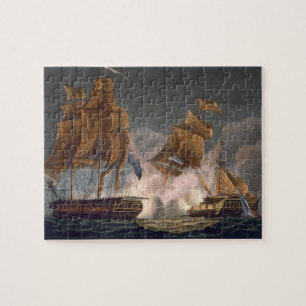 Capture of La Tribune, June 8th 1796, engraved by Jigsaw Puzzle