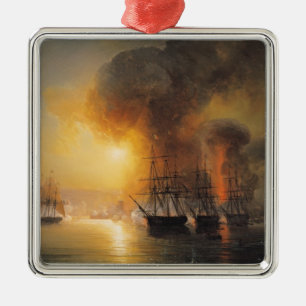 Capture of the Fort of Saint-Jean-d'Ulloa Metal Tree Decoration