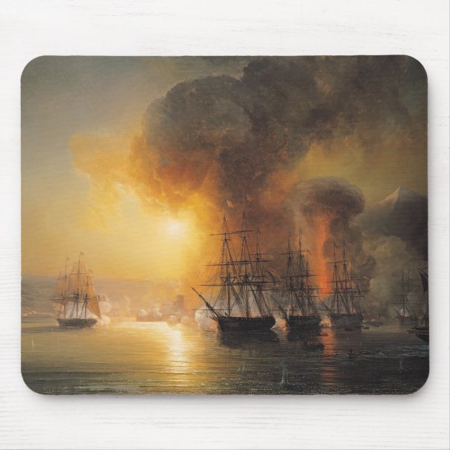Capture of the Fort of Saint-Jean-d'Ulloa Mouse Mat (Front)
