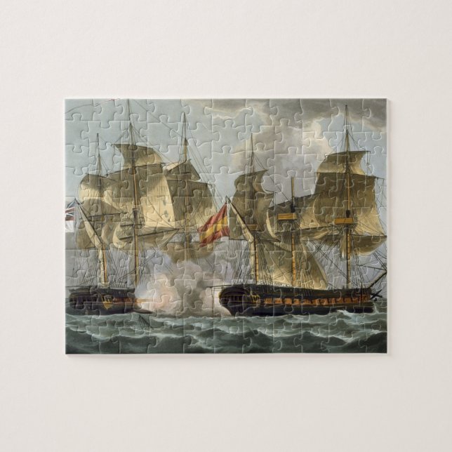 Capture of the Mahonesa, October 13th 1796, engrav Jigsaw Puzzle (Horizontal)