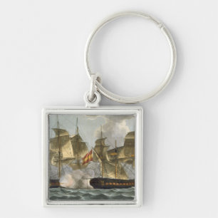 Capture of the Mahonesa, October 13th 1796, engrav Key Ring