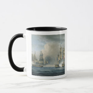 Capture of the Pomone by HMS Arethusa off Cuba in Mug