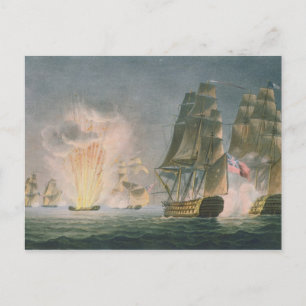 Capture of the Rivoli, 22nd February, 1812, engrav Postcard