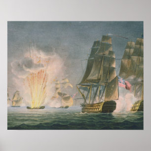 Capture of the Rivoli, 22nd February, 1812, engrav Poster
