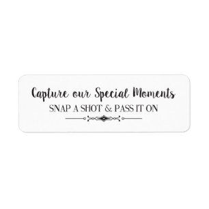 Capture our Moments Camera Labels
