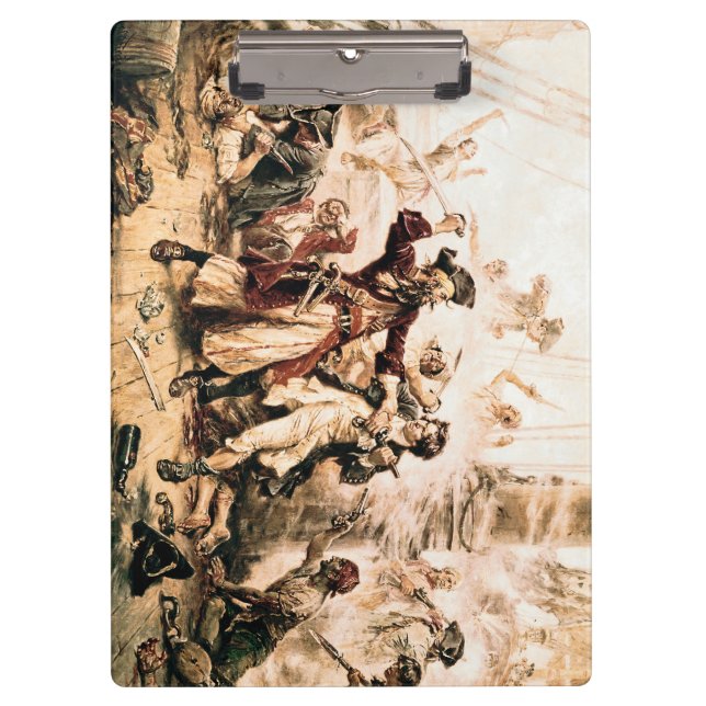 Capture, Pirate Blackbeard, Queen Anne's Revenge Clipboard (Front)