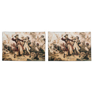 Capture, Pirate Blackbeard, Queen Anne's Revenge Pillowcase