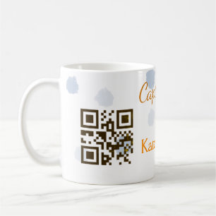 Capture the love add QR scan upload picture blue o Coffee Mug