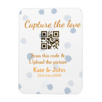 Capture the love add QR scan upload picture blue o