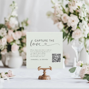 Capture the love! Custom QR-Code Wedding Enclosure Card