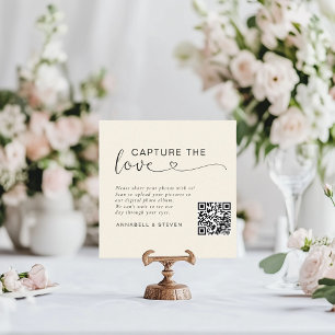 Capture the love! Custom QR-Code Wedding Enclosure Card