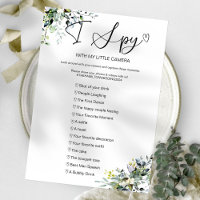 Capture The Love I Spy Wedding Game