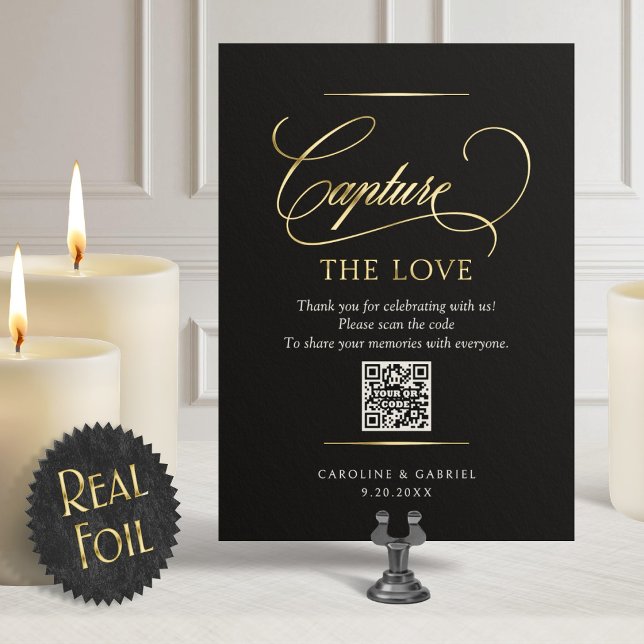 Capture the Love Photo Share Wedding Sign (Creator Uploaded)