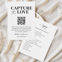 Capture the love QR code wedding photo sharing