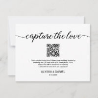 Capture the love QR code wedding photo sharing