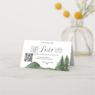 Capture the Love Wedding QR Code Card, Photo Card